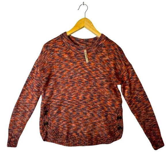 NWT MADEWELL Space-Dyed Birchmont Side-Button Pullover Sweater Size XXS - Picture 8 of 11